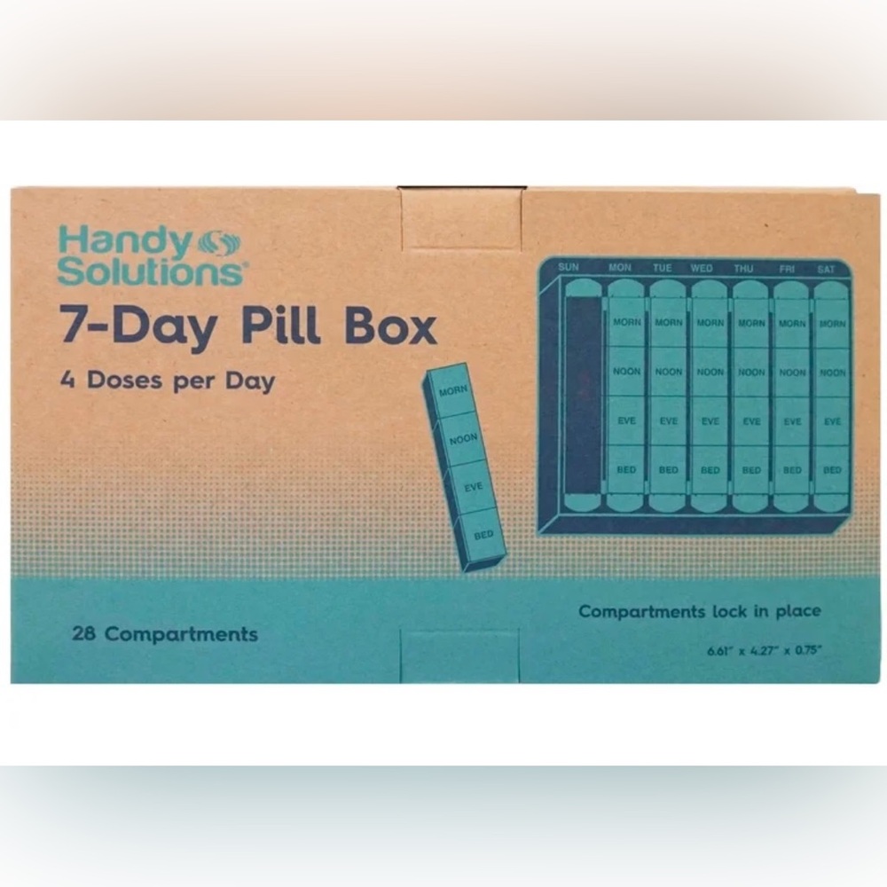Blue 7-Day Pill Box